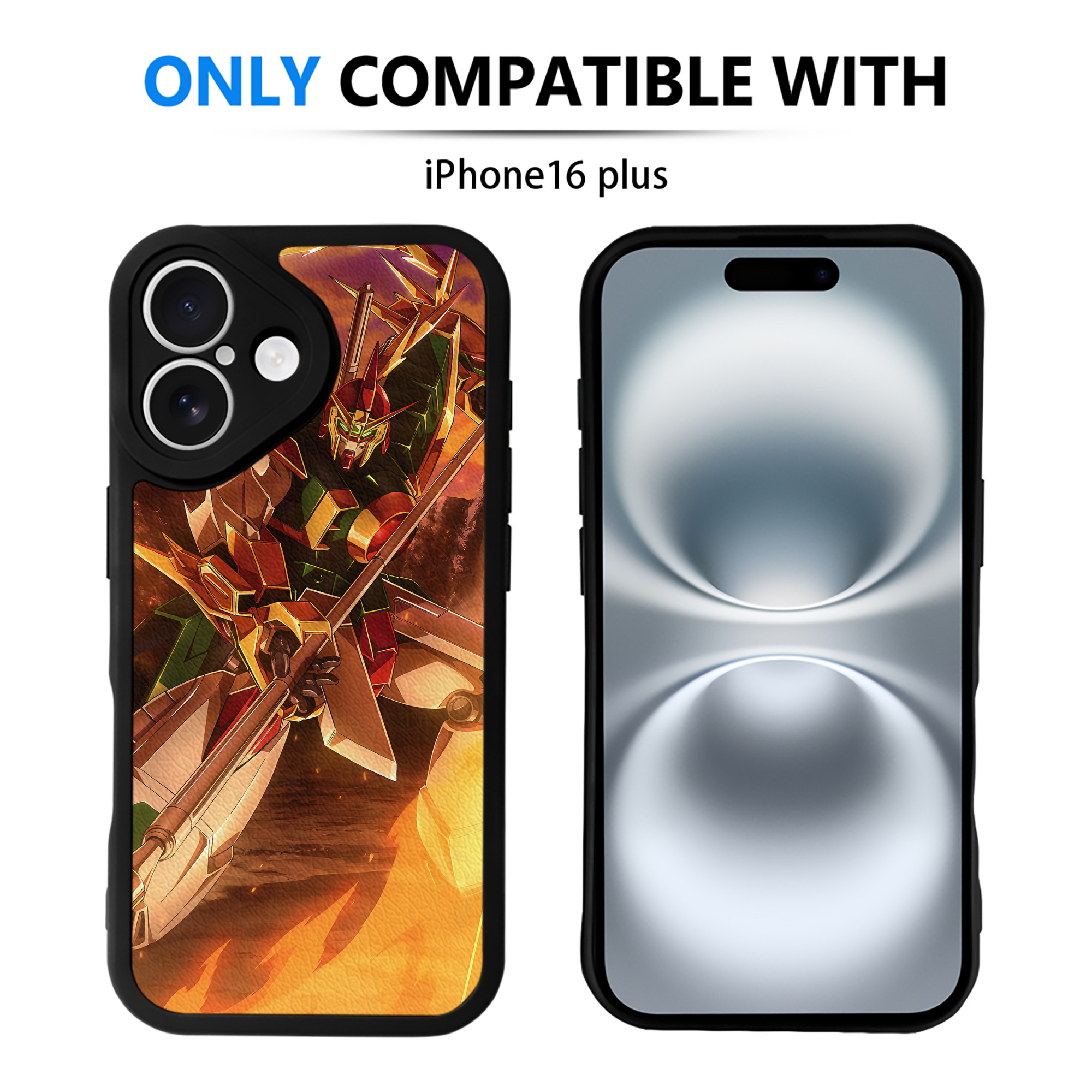 （画像用） 機動戦士ガンダム Mobile Suit Gundam 【iPhone 16シリーズ対応】シリコンスマホケース（レザー調） 材質：シリコン